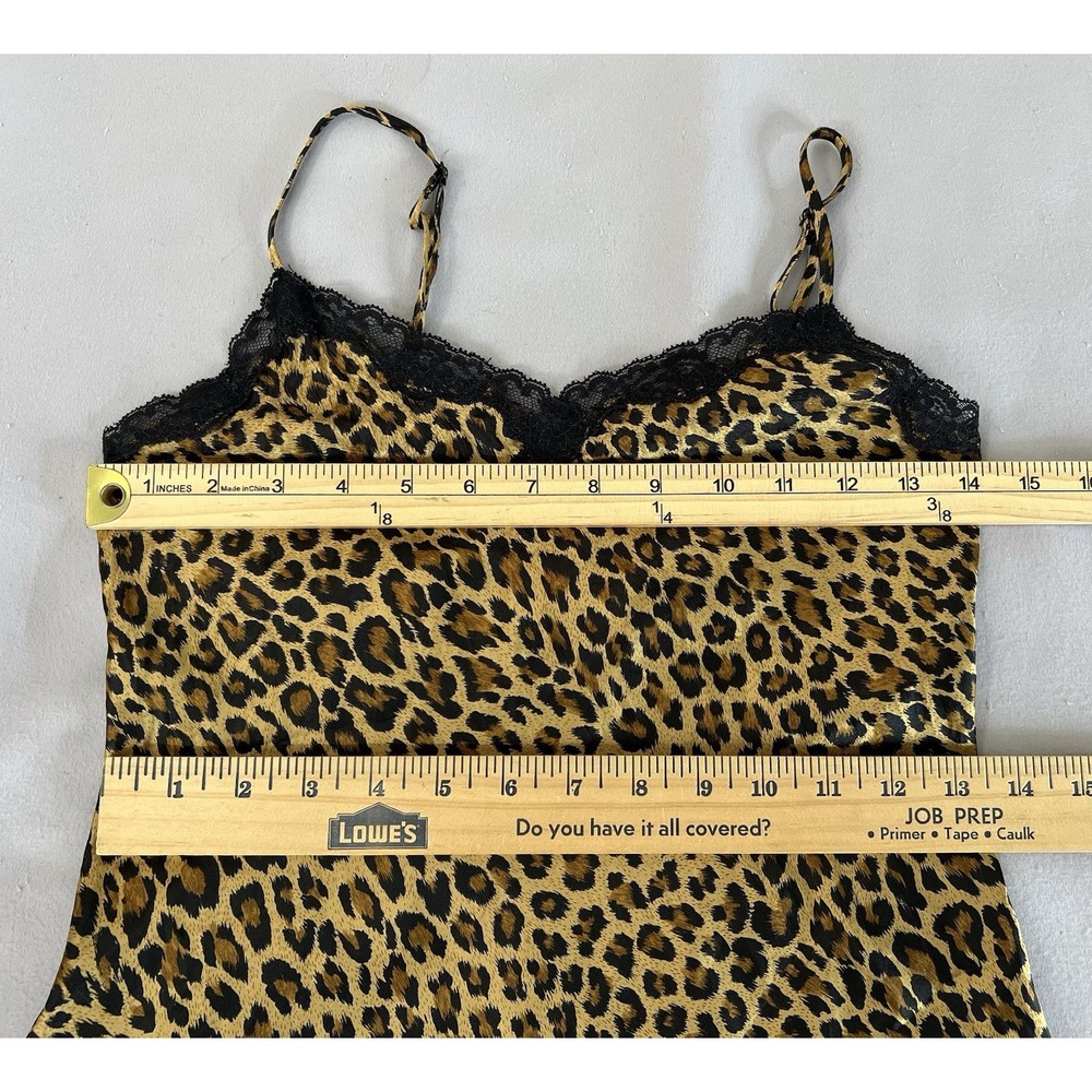Victoria's Secret Womens Nightgown Babydoll Sz XS Leopard Print Lace - Picture 6 of 11